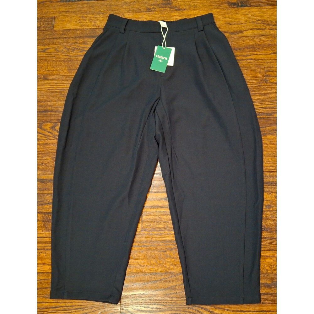 NWT Halara Black Flex High Waisted Tapered Work Pants Womens Petite Medium